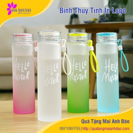 Bình Thủy Tinh In Logo