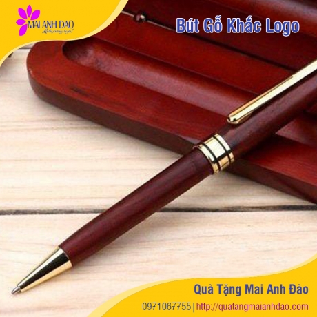 Bút Gỗ Khắc Logo Quảng Cáo